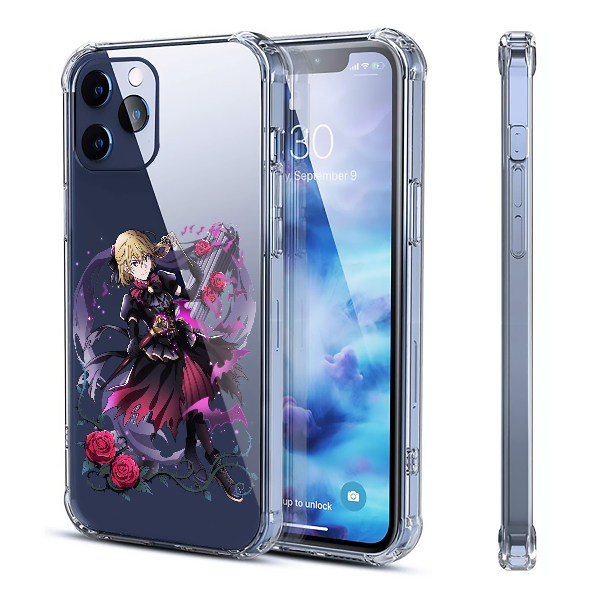 （画像用） 文豪ストレイドッグス Bungo Stray Dogs 【iPhone 12シリーズ対応】透明スマホケース（クリアソフトケース）